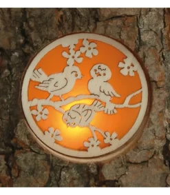 Photophore En Rondin De Bois Avec 3 Motifs Nature<Waldfabrik, photophore en bois et étoile sapin de Noël Store