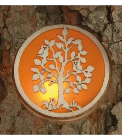 Photophore En Rondin De Bois Avec 3 Motifs Nature<Waldfabrik, photophore en bois et étoile sapin de Noël Store