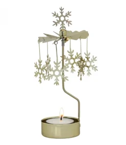 Photophore Noël Flocons De Neige Dores<Pluto Produkter, déco de Noël Scandinave Best Sale