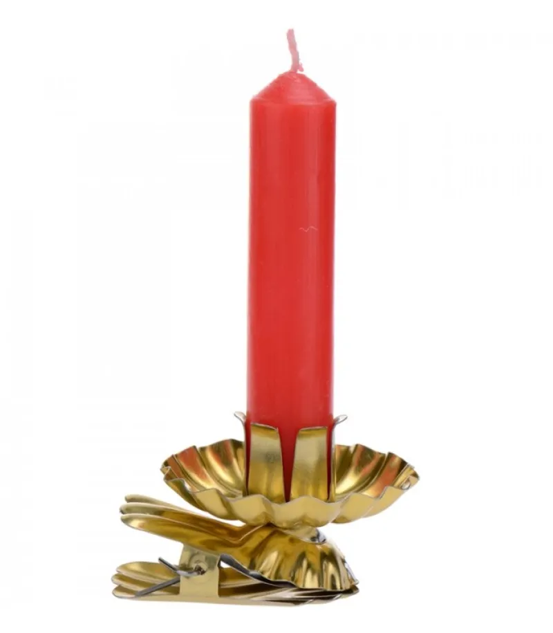 Pince A Bougie Pour Sapin Metal Dore<Riffelmacher et Weinberger Cheap