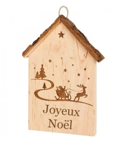 Plaque De Porte En Bois A Suspendre "Joyeux Noël"<Waldfabrik, photophore en bois et étoile sapin de Noël Online