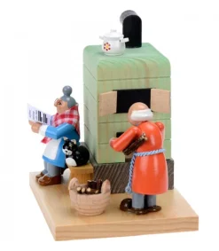 Poele Brule-Encens Grand-Père Et Grand-Mere<Richard Glasser, Pyramides de Noël allemandes Flash Sale