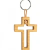 Porte Clef En Bois De Cerisier Avec Croix Découpee, 5 Cm<Waldfabrik, photophore en bois et étoile sapin de Noël Hot
