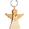 Porte-Cle Ange Avec Coeur Et Robe En Cuir N°1, 5,5 Cm<Waldfabrik, photophore en bois et étoile sapin de Noël Cheap