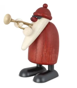Père Noël En Bois Trompettiste<Köhler, Père Noël en bois Outlet