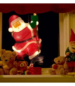 Père Noël Lumineux Grimpeur Sur Une Corde<Konstsmide, guirlandes lumineuses de Noël Outlet