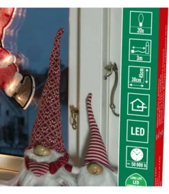 Père Noël Lumineux Qui Salue<Konstsmide, guirlandes lumineuses de Noël Discount