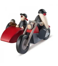 Père Noël Moderne En Side-Car Au Look Rocker<Köhler, Père Noël en bois Clearance