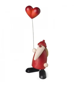 Père Noël Rouge Avec Un Coeur<Köhler, Père Noël en bois Store