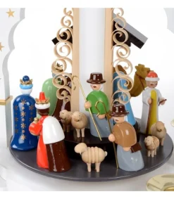 Pyramide Allemande Avec Crèche De Noël Blanche<Richard Glasser, Pyramides de Noël allemandes Store