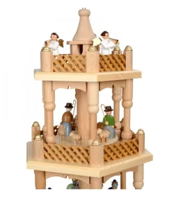 Pyramide De Noël 2 Etages Avec Personnages Couleur<Richard Glasser, Pyramides de Noël allemandes Best Sale