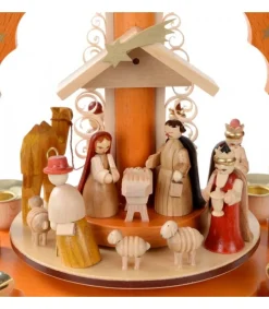 Pyramide De Noël Allemande Avec Une Arche Couleur Ocre<Richard Glasser, Pyramides de Noël allemandes Hot