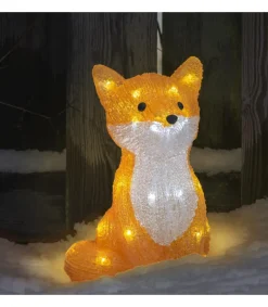 Renard Lumineux A Led En Acrylique, 27 Cm<Konstsmide, guirlandes lumineuses de Noël Clearance