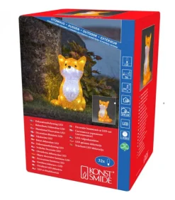 Renard Lumineux A Led En Acrylique, 27 Cm<Konstsmide, guirlandes lumineuses de Noël Clearance