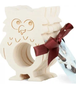 Rond De Serviette Bois Naturel Chouette<Waldfabrik, photophore en bois et étoile sapin de Noël Outlet