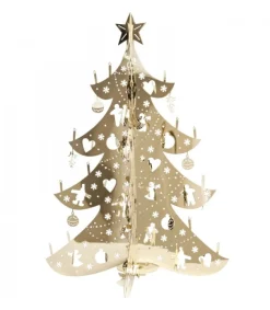 Sapin De Noël Dore Moderne En Metal, 12 Cm<Pluto Produkter, déco de Noël Scandinave Cheap
