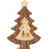 Sapin De Noël En Bois Avec Gravure Elan, 15 Cm<Waldfabrik, photophore en bois et étoile sapin de Noël Sale