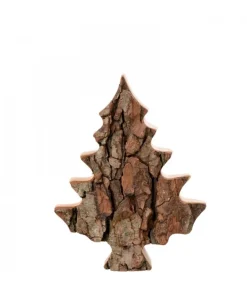 Sapin En Bois Déco En Ecorce 12 Cm<Waldfabrik, photophore en bois et étoile sapin de Noël Clearance