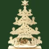 Sapin Lumineux Led En Bois Avec Crèche De Noël Et Personnages<Ratags, décos de Noël lumineuses en bois Clearance