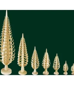 Sapin Noël Bois Sculpte, 16 Cm<Richard Glasser, Pyramides de Noël allemandes Clearance