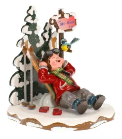 Skieur Au Repos - Village De Noël Miniature<Hubrig, figurines pour enfant Cheap