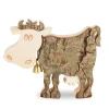 Vache En Bois, 9 Cm<Waldfabrik, photophore en bois et étoile sapin de Noël Store