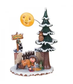 Village De Noël Miniature, Cireur De Lune<Hubrig, figurines pour enfant Cheap