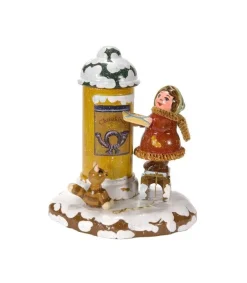 Village De Noël Miniature, Fillette Et Boite A Lettre<Hubrig, figurines pour enfant Fashion