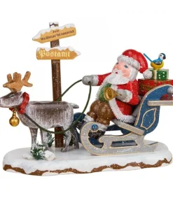 Village De Noël Miniature, Père Noël Sur Traineau Et Rennes<Hubrig, figurines pour enfant Best