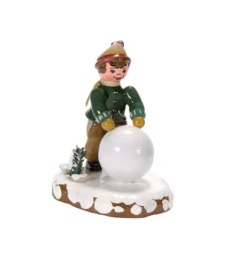 Village De Noël Miniature, Garcon Et Boule De Neige<Hubrig, figurines pour enfant Cheap