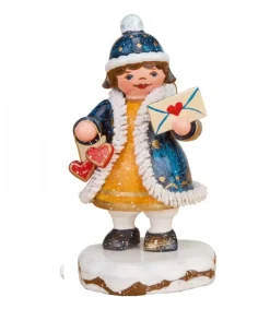 Village De Noël Miniature, Figurine Ange Lettre Avec Coeur<Hubrig, figurines pour enfant Online