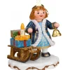 Village De Noël Miniature, Figurine Ange Luge Et Cadeaux<Hubrig, figurines pour enfant Discount
