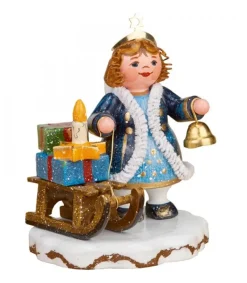 Village De Noël Miniature, Figurine Ange Luge Et Cadeaux<Hubrig, figurines pour enfant Discount